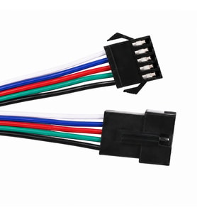 5 Pin Kilitli Konnektörlü Kablo Takımı Erkek Dişi RGB RGBW LED Şerit Bağlantı Kablosu 15 cm JST Soket Kablo Seti