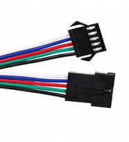 5 Pin Kilitli Konnektörlü Kablo Takımı Erkek Dişi RGB RGBW LED Şerit Bağlantı Kablosu 15 cm JST Soket Kablo Seti