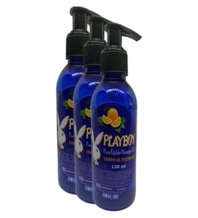 Süper Pure Edible Massage Oil 120ml Portakal Aromalı Masaj Yağı X 3 Adet