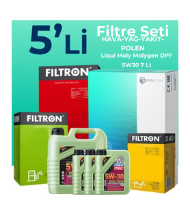 Filtron Toyota Hilux 3.0 Filtre Bakım Seti Liqui Moly Motor Yağlı (2006-2015) 5 Li