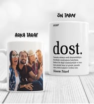 Kişiye Özel Fotoğraflı Dost Kupa Bardak