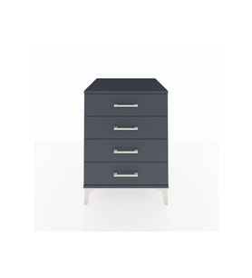 Kronos Komodin 4 Çekmeceli 60x59x80 Antrasit-Antrasit
