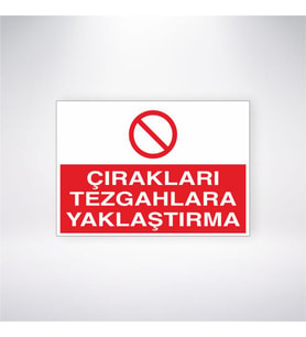 Çırakları Tezgaha Yaklaştırma 21x28 Arkası Yapışkanlı Levha