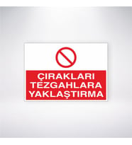 Çırakları Tezgaha Yaklaştırma 21x28 Arkası Yapışkanlı Levha