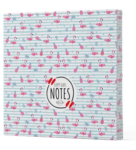 Flamingo 4 - Çizgisiz Yan Boyamalı Defter