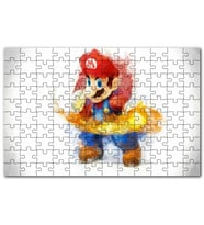 Cakapuzzle Super Mario Çizim Puzzle Yapboz MDF (Ahşap) (120 Parça)