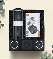 Kişiye Özel Stanley Termos Jbl Kulaklık Çoklu Şarj Standı Premium Hediye Seti