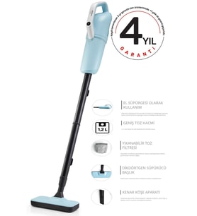 Arzum Ar4087 Gırgır 2si Bir Arada Dikey Süpürge Mavi