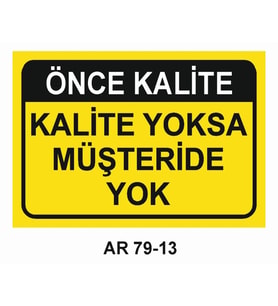 İŞ GÜVENLİĞİ UYARI LEVHASI 1 ADET PVC 21 X 29CM