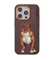Venco Apple İphone 14 Pro Max Perma Desenli Kapak - Kahverengi