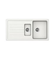Ukinox Valente D-150 L Beyaz Granit Eviye