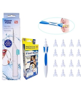 Kulak Temizleme ve Power Floss Diş Temizleme Seti Mekanik Ağız Bakımı