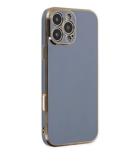 iPhone 16 Pro Max Kılıf Volet Silikon - Mavi