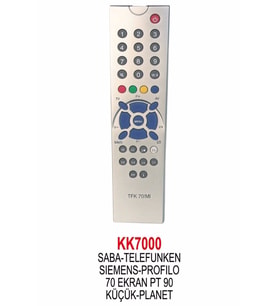 Saba Telefunken Profilo Siemens Tüplü Tv Kumanda Kk7000(uyumlu)