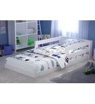Tuliplife Montessori Karyola Beyaz 90x190 Yatak Uyumlu