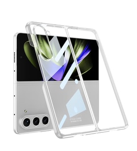 Galaxy Z Fold 5 Kılıf Zore Full Camlı Kıpta Kılıf Renksiz