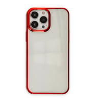 Apple İphone 14 Pro Max Kılıf Element Silikon - Kırmızı