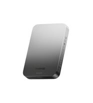 Sharge Aeromag 10.000mah 20w Ultra Slim Magsafe Powerbank - 14.3mm Incelik & Havacılık Sınıfı Metal Tasarım - N52 -15w Kablosuz Taşınabilir Şarj Gri  -  Siyah