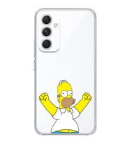 Samsung Galaxy A15 Uyumlu Simpson Tasarımlı Şeffaf Telefon Kılıfı