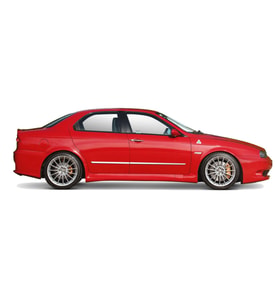 Alfa Romeo Uyumlu 156 Krom Kapı Yan Çıtası 1997-2007 (Karışık)