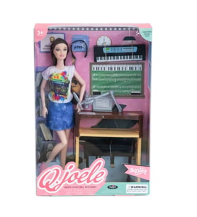 30 cm Aksesuarlı Müzik Öğretmeni Bebek 7380 (Karışık)