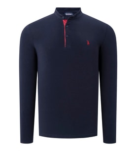V4009 DEWBERRY ERKEK SWEATSHIRT-DÜZ LACİVERT