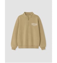 LCW Kids Yeşil Dik Yaka Baskılı Erkek Çocuk Sweatshirt