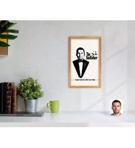 BK Gift Kişiye Özel Godfather Baba Tasarımlı Dekoratif Retro Ahşap Tablo-8