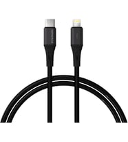 Type C-Lightning Uyumlu, 27Watt PD Hızlı Şarj Kablosu, Wahoo (1Ad x 1Metre Siyah)