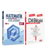 Aromat Yayınları AYT Matematik ve AKM Dil Bilgisi Soru Bankası Seti 2 Kitap