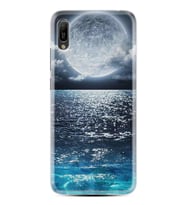 Huawei Y6 2019 Kılıf Desenli Silikon Güzel Kılıf Great Moon 1301