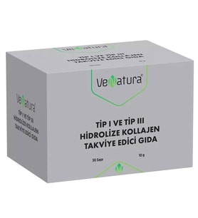 VeNatura Tip 1 Tip 3 Hidrolize Kollajen 30 Saşe