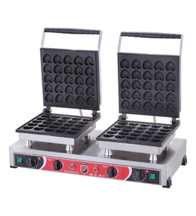 Işıkgaz Silver Elektrikli Çiftli Kalpli Bubble Waffle Makinesi