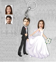Kişiye Özel Gelin Dağmat Ahşap Anahtarlık-7