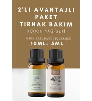 El, Ayak Ve Tırnak Bakımı İçin 2'li Avantajlı Paket Tarçın Ve Çay Ağacı Uçucu Yağı %100 Saf 15 ml
