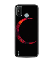 Spark 6 Go Kılıf Silikon Desen Özel Seri Red Moons 1747