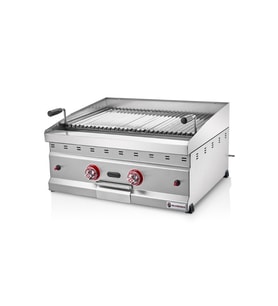 Silverinox Tüplü Set Üstü Amerikan Lavtaşlı Izgara 70 Cm