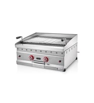 Silverinox Tüplü Set Üstü Amerikan Lavtaşlı Izgara 70 Cm