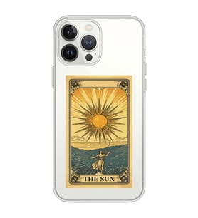 Iphone 12 Pro Uyumlu The Sun Tarot Tasarımlı Şeffaf Telefon Kılıfı