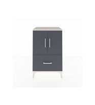 Hyperion Komodin 2 Raflı Tek Çekmeceli 2 Kapaklı 60x44x96 Aytaşı-Antrasit