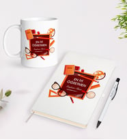 BK Gift Kişiye Özel İsimli Öğretmenler Günü Tasarımlı Defter Kalem Kupa Hediye Seti - 1, Öğretmene Hediye, Öğretmenler Günü