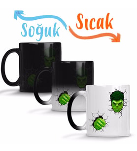 Hulk Destruidor Sihirli Kupa Bardak Porselen