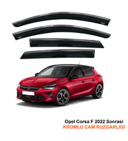 Opel Corsa F Kromlu Cam Rüzgarlığı Niken 2022 Sonrası