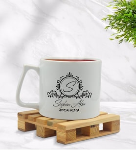 BK Gift Kişiye Özel İsimli Middle Beyaz Kupa Bardak Model 11