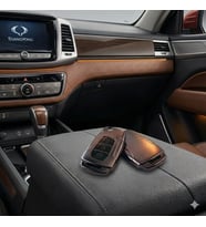 Torres Musso Korando Uyumlu Smart 3 Buton Silikon Oto Anahtar Kumanda Kabı Kılıf Gri