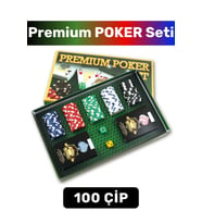Yüksek Kaliteli Blackjack Texas Holdem Casino Poker 100 Çip Çift Desteli Yılbaşı Premium Poker Seti