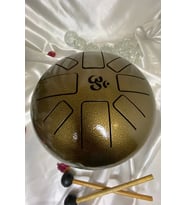 Meditasyon Çanı Yoga Çanı Feng Shui Hand Pan Drum Tongue Drum Dil Davul u (KAHVE)