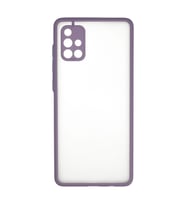 Samsung Galaxy A71 Kılıf Montreal Silikon Kapak - Mor