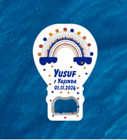 1 Yaşında İsimli Tarihli Hediyelik Açacak Magnet