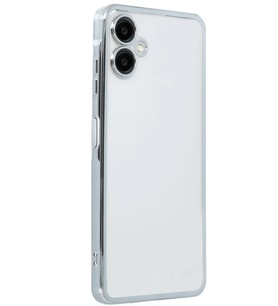 Galaxy A06 Kılıf Razer Lensli Silikon - Gümüş
